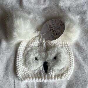Toddler Hedwig White Owl Knit Hat
